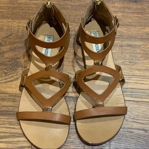 Steve Madden Tan Leather Sandals Size 7